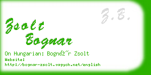 zsolt bognar business card